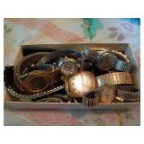 Box Lot of Mixed Wristwatches Timex Caravelle As I