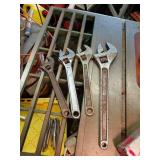 4 Adjustable Wrenches SK Tools Craftsman