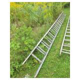 Long Aluminum Extension Ladder Outdoor Use