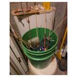 Vintage Ice Fishing Tip-Ups and Rods