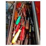 Screwdriver Collection in Drawer