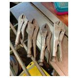DeWitt Mfg. and USA Vise Grip Locking Pliers Lot