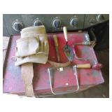 Leather Tool Belt With Hand Tools Assortment