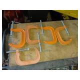 Five Pony P1440 4-Inch C-Clamps