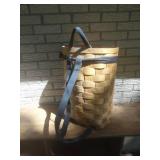 Large Woven Trapper Basket with Straps