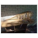 52in Wooden Snowshoes with Rawhide Webbing