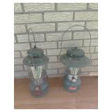 Coleman Green Metal Lanterns