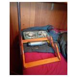 Items Including gun rack and Markel Fan