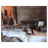 Metal Lathe With Motor and Wiring Components