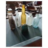 6 Erie PA Embossed Bottles & Insulator