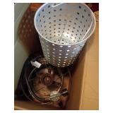 Outdoor Gas Burner and Steaming Basket Set, As Is