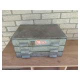 Metal Tool Organizer With Two Sliding Drawers