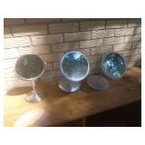 Three Tabletop Vanity Mirrors