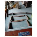 Necker Knife Model 600 and Drawknives Lot