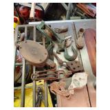 Vintage Metal Pulleys and Blocks