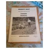 Mighty Mac Model 822RT Tiller Manuals Set