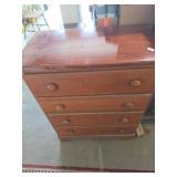 Wooden Four-Drawer Chest of Drawers