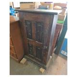 Wooden Cabinet with Single Panel Door