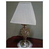26" Tall Table Lamp with Metal Scroll Base