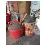 Vintage Gasoline and 2-Cycle Oil Cans