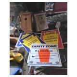 Birdhouses and Warning Signs