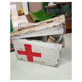 Metal Military First Aid Kit Box with Contents