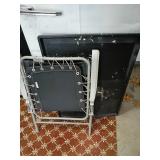 Folding Camp Chair and Black Utility Tray