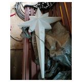 Large Plastic Lighted Christmas Star Decor