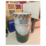Texaco Branded Metal Oil Drum Barrel