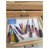 Screwdriver and Tools Lot, Contents Only