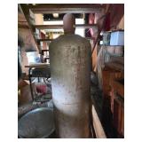 Large Vintage Compressed Gas Cylinder