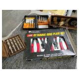 Drill Bits, Screw Extractors, Plier Set