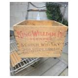King William IV Scotch Whisky Wood Crate