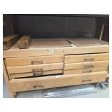 Wooden Multi-Drawer Storage Cabinet, 38in Wide