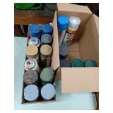 Spray Paint Cans, Mixed Brands, Not Full