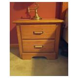 Wooden Two-Drawer Nightstand 24 x 16 x 22