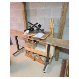 Miter Saw Work Station with Metal Jigs