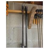 Two Heavy Duty Pipe Clamps