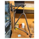 Iron Dinner Triangle Bell with Mounting Bracket