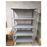 Gray Metal Utility Storage Shelf Unit