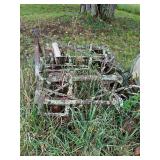 Old Steel Frame Farm Harrow Attachment