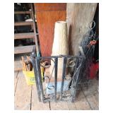 Decorative Column and Iron Gate Panels