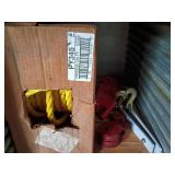 Yellow Polypropylene Rope, 150 Ft, with Red Pulley