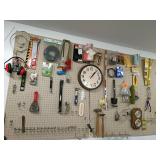 Hand Tools and Hardware Lotï¿½Pegboard Contents
