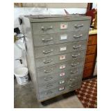 Metal Storage Cabinet 26x34x40, No Contents