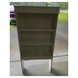 White pressboard Bookcase 24 x 8 x 50 Inches