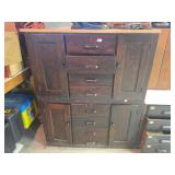 Wooden Multi-Drawer Storage Cabinet, 52in x 42in