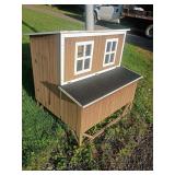 Outdoor Wooden Chicken Coop with Nesting Boxes