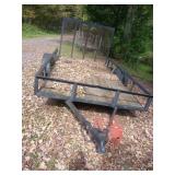Utility Trailer with Mesh Ramp, 89x141 in.