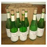8 Empty Conneaut Cellars Winery Bottles